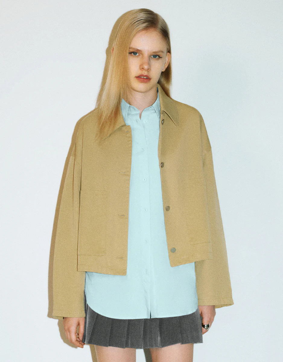 Button Up Straight Jacket | Urban Revivo