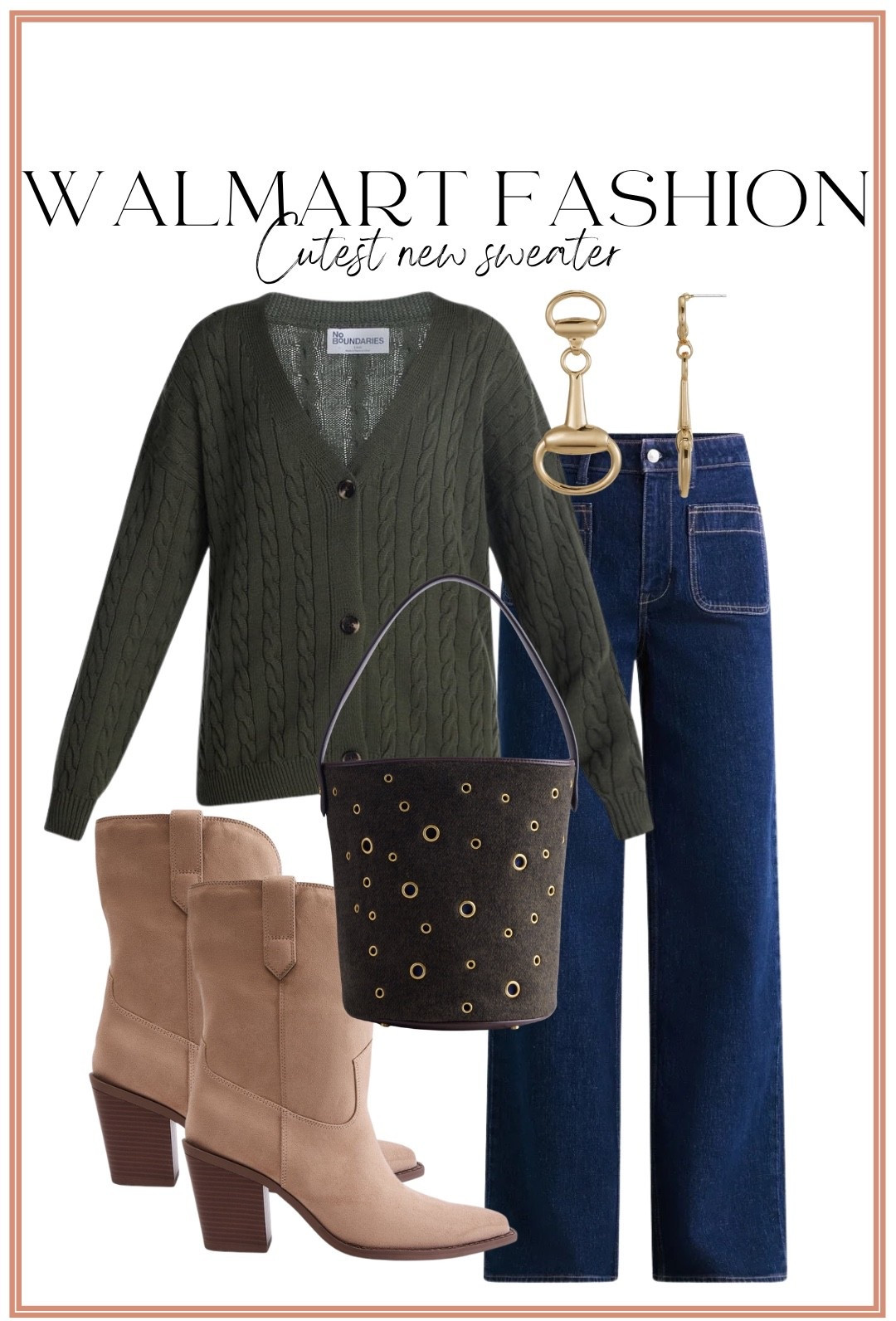This new Walmart cardigan is SO good 😍 The cable knit detail, rich olive green and classic button-front style make it look way more expensive than it is! Paired with dark wash wide leg jeans, western boots and the cutest accessories for an easy Walmart outfit that looks completely pulled together. Walmart fashion keeps bringing the best new arrivals! 🤎

#walmartfashion #walmartfinds #walmartstyle #walmartnewarrivals #walmartoutfit #walmartfashionfinds #affordablefashion #affordablestyle #cardiganoutfit #sweaterweather #casualoutfit #westernstyle #widelegjeans #everydaystyle #falloutfitideas

#LTKootd #LTKPetite