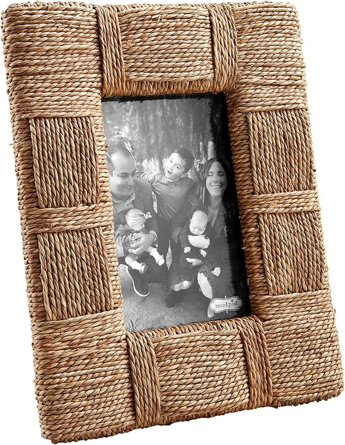 Mud Pie 5X7 Natural Seagrass Frame; 11 1/2" x 9" | Amazon (US)