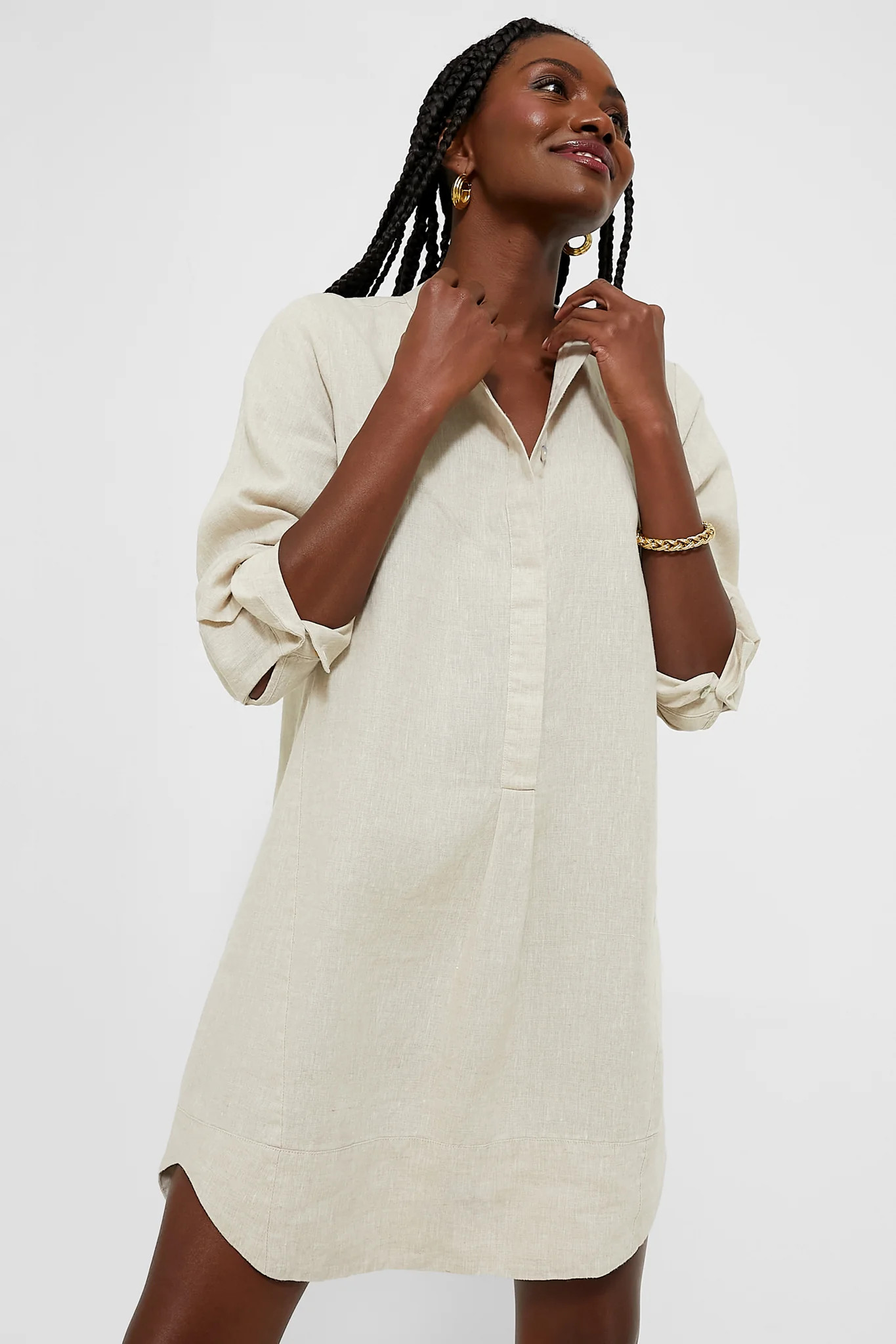 Natural Linen Emilia Dress | Tuckernuck (US)