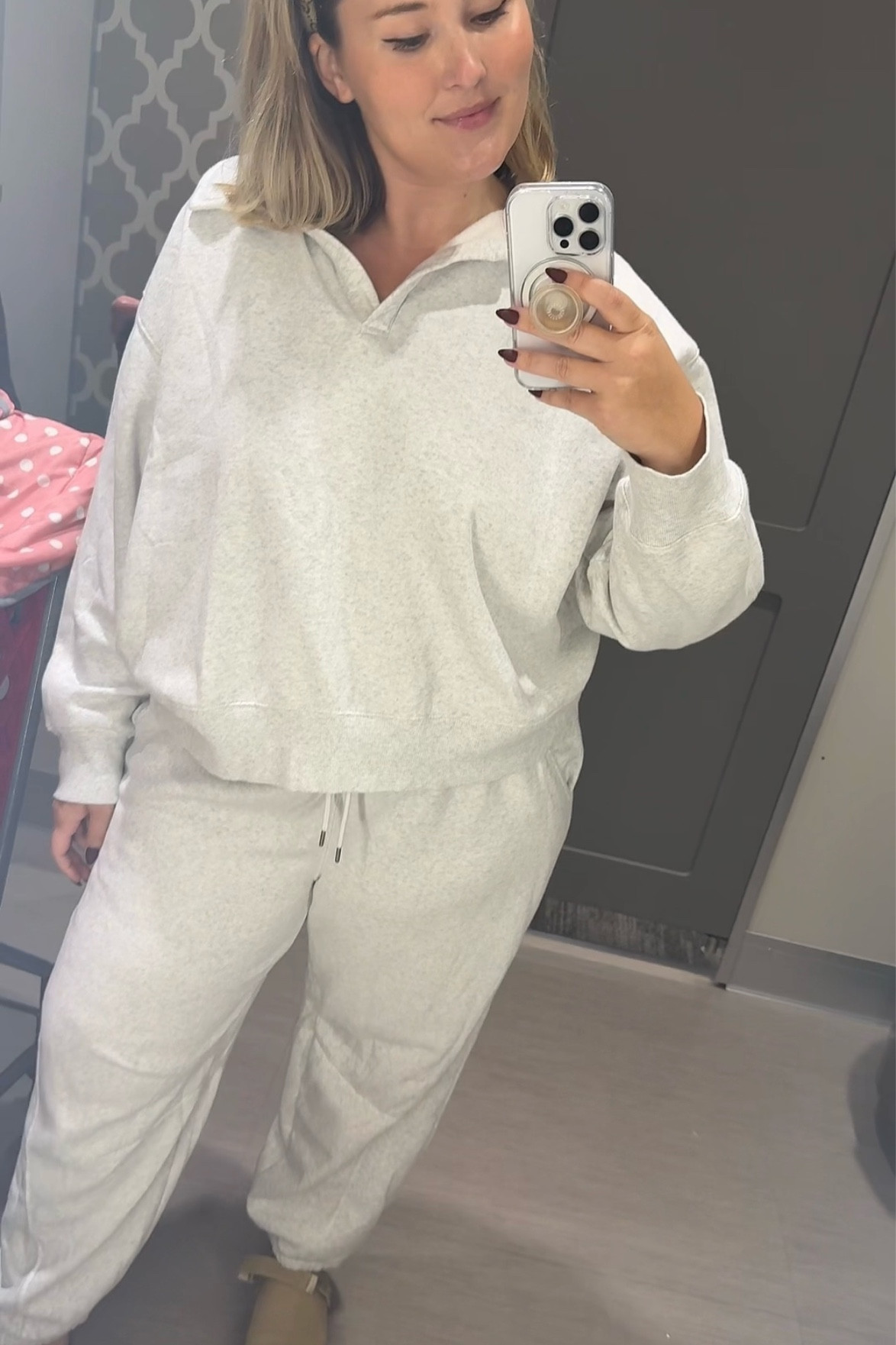 Softest sports grey matching set 

Wearing an xxl 

#LTKActive #LTKMidsize #LTKPlusSize