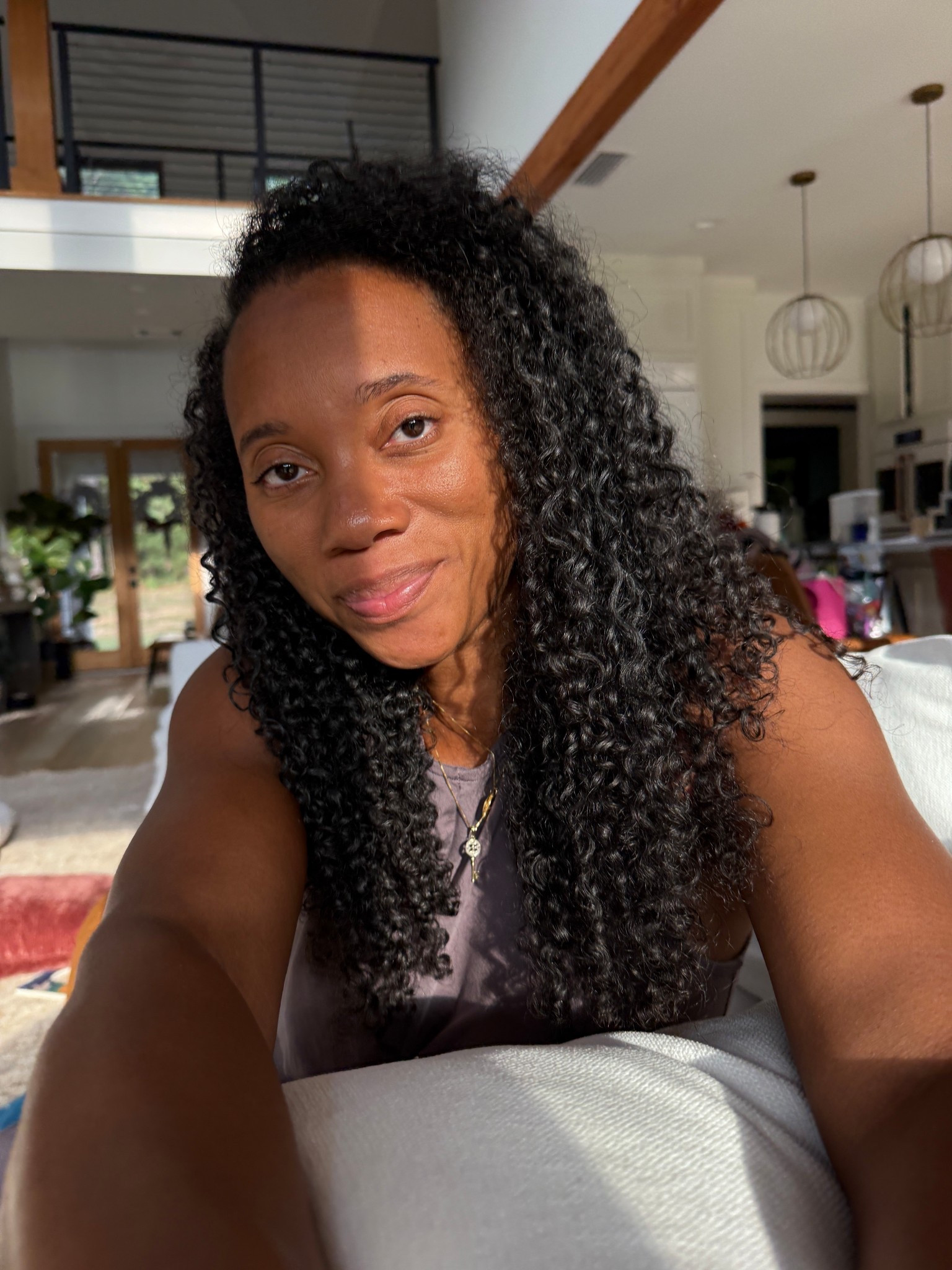 When the curls and length are there 🤏🏾🤏🏾