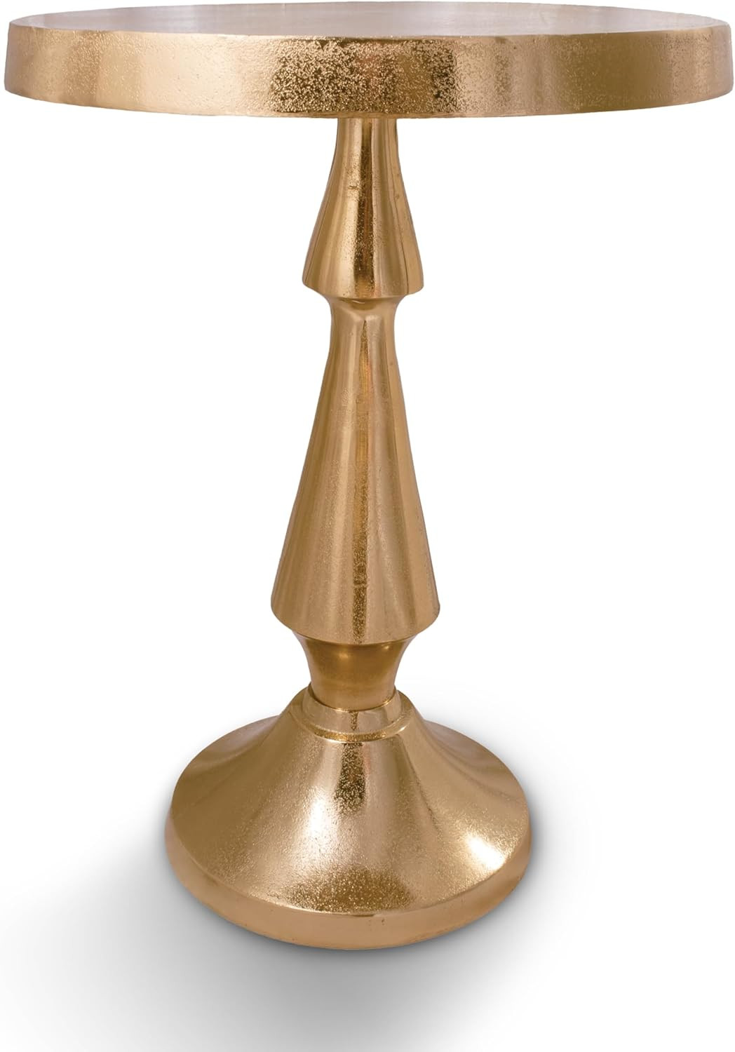 OBJET D'ART Medium Round Metal Side Table, Larissa, 21.5" Height, Vintage Metal Accent, Side, Ped... | Amazon (US)