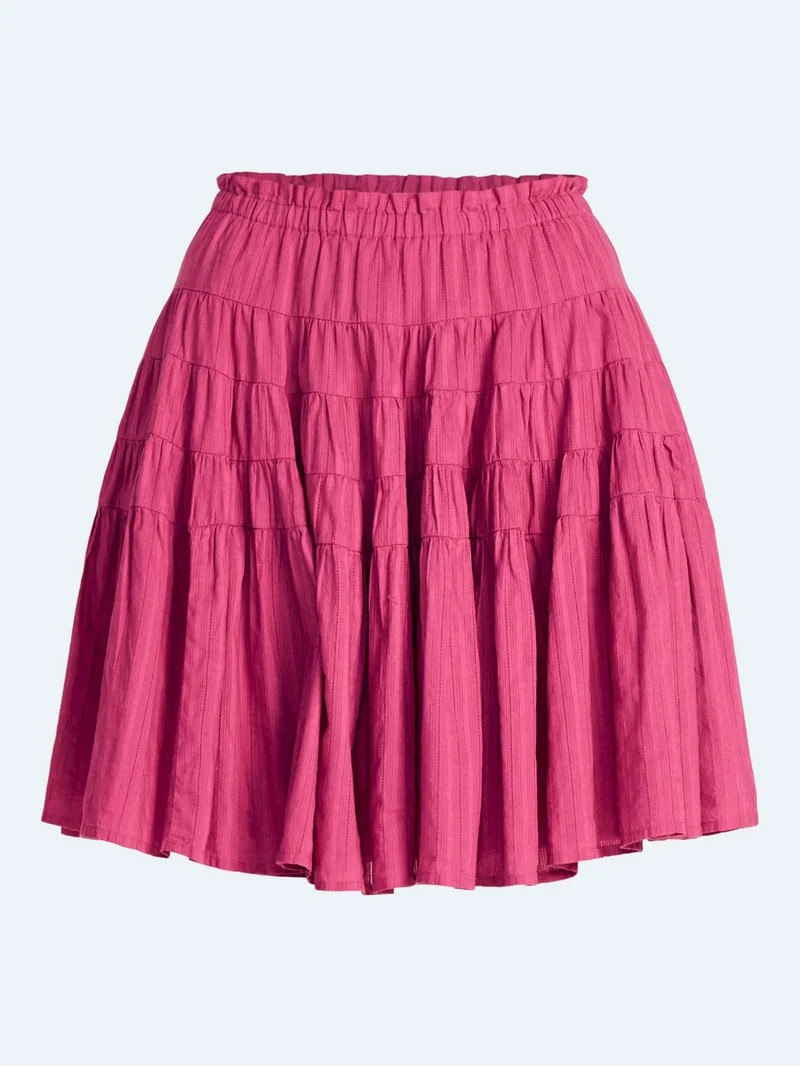 Scoop Women's and Women's Plus ATK Tiered Skirt, Sizes XS-4X - Walmart.com | Walmart (US)