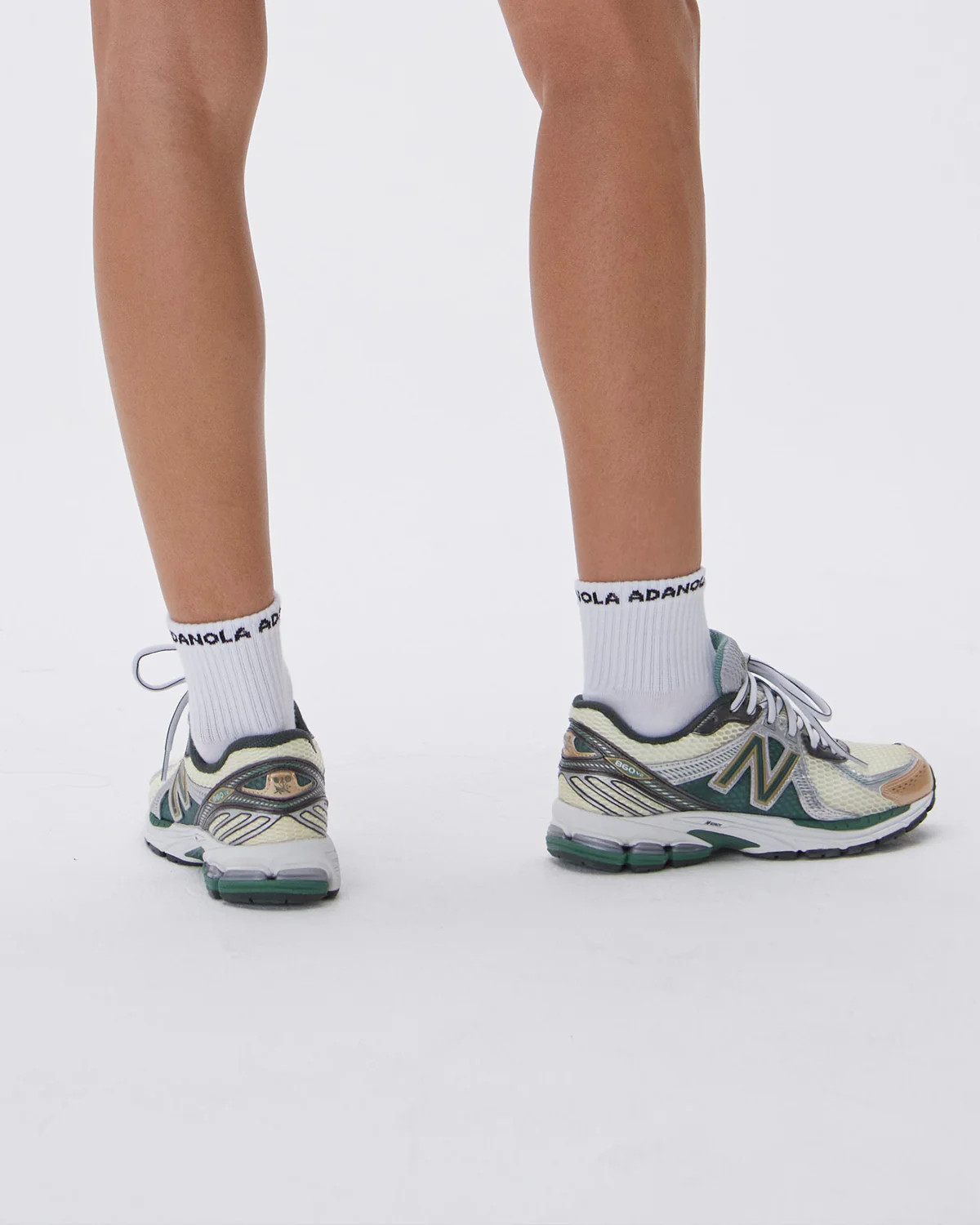 Mid-Length Socks - White | Adanola UK