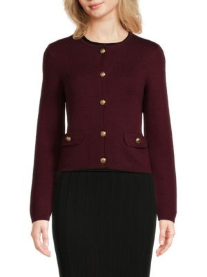 Bruno Magli Merino Button Jacket on SALE | Saks OFF 5TH | Saks Fifth Avenue OFF 5TH