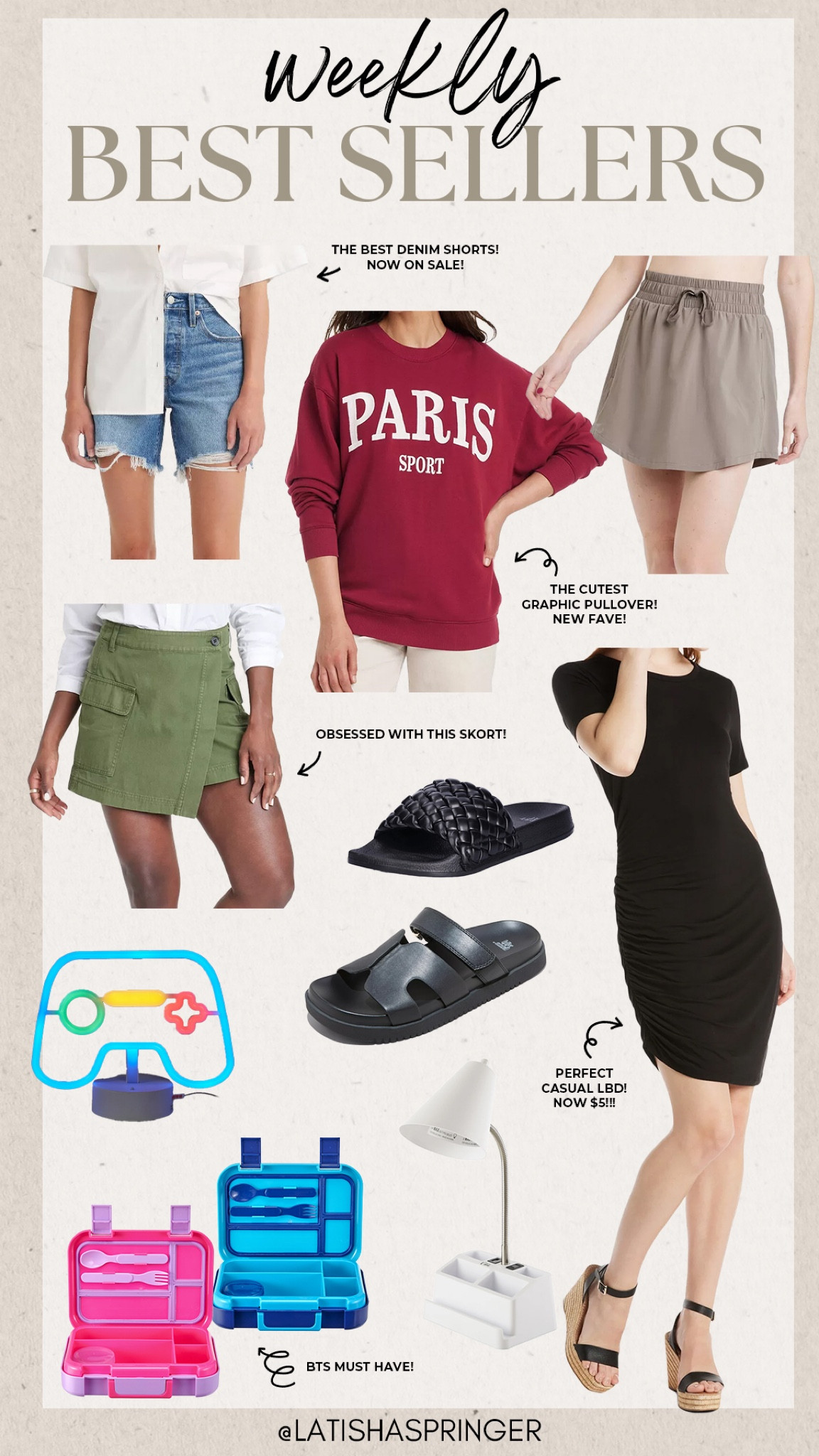 Last week’s best sellers! 

#bestsellers

Target finds. Target fashion. Target Paris pullover sweatshirt. Cargo skort. Walmart finds. Walmart fashion. Walmart $5 black dress. Black sandals. BTS essentials. target activewear. Target activewear skirt. Longer length denim shorts  

#LTKStyleTip #LTKSeasonal #LTKFindsUnder100
