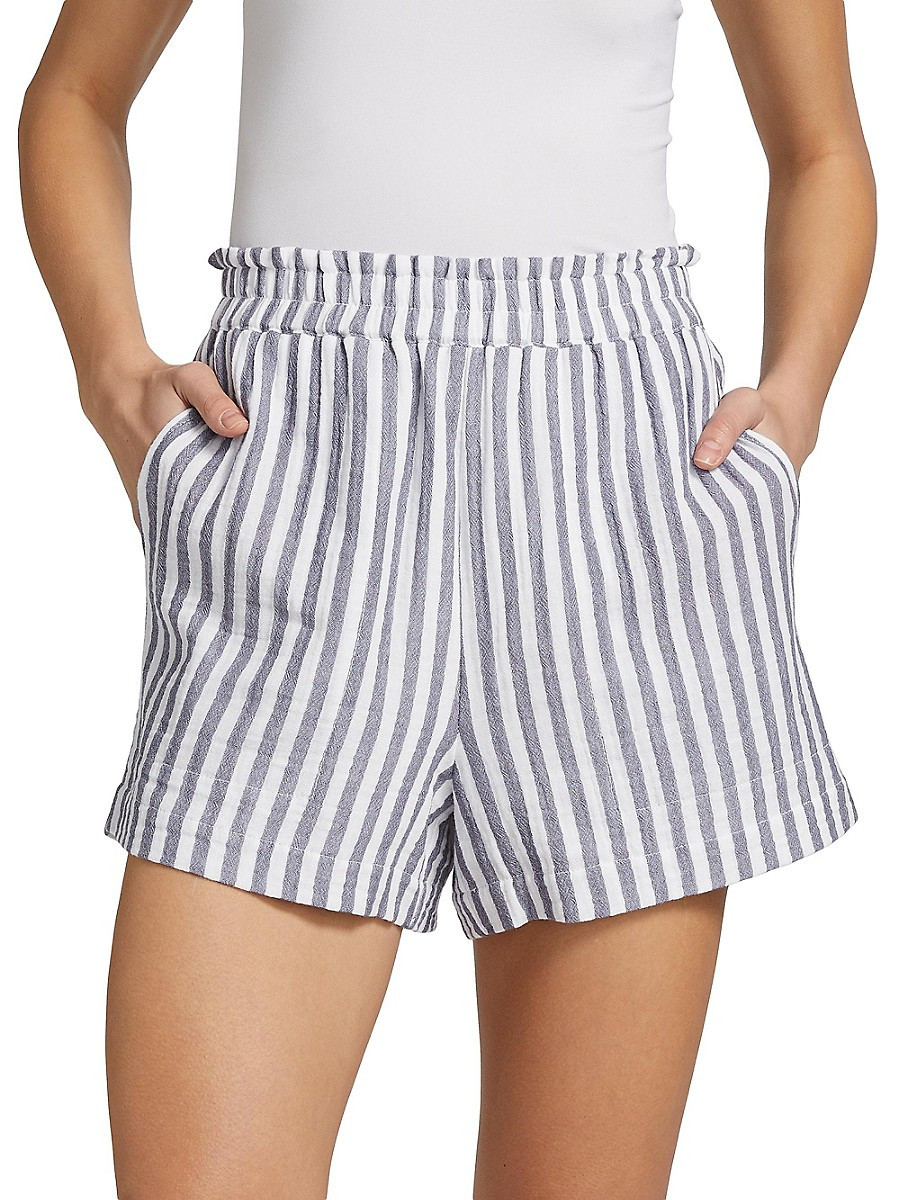 Rails Women's Leighton Striped Cotton Shorts - Admiral Stripe - Size XS | Saks Fifth Avenue OFF 5TH