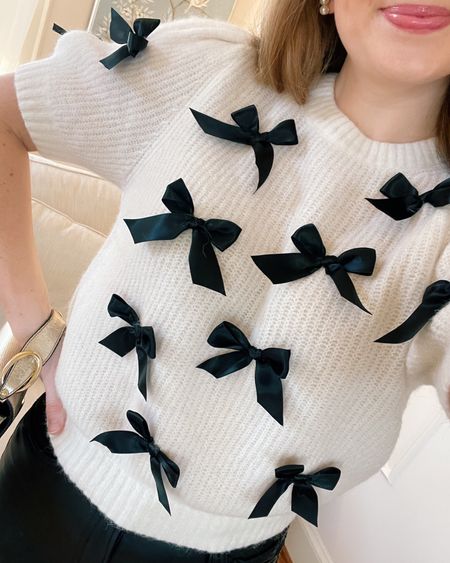 Prettiest bow sweater 🎀💗

#LTKstyletip