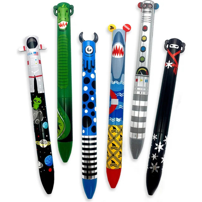 Twice as Nice 2 Click Pens, Metallic Set | Maisonette