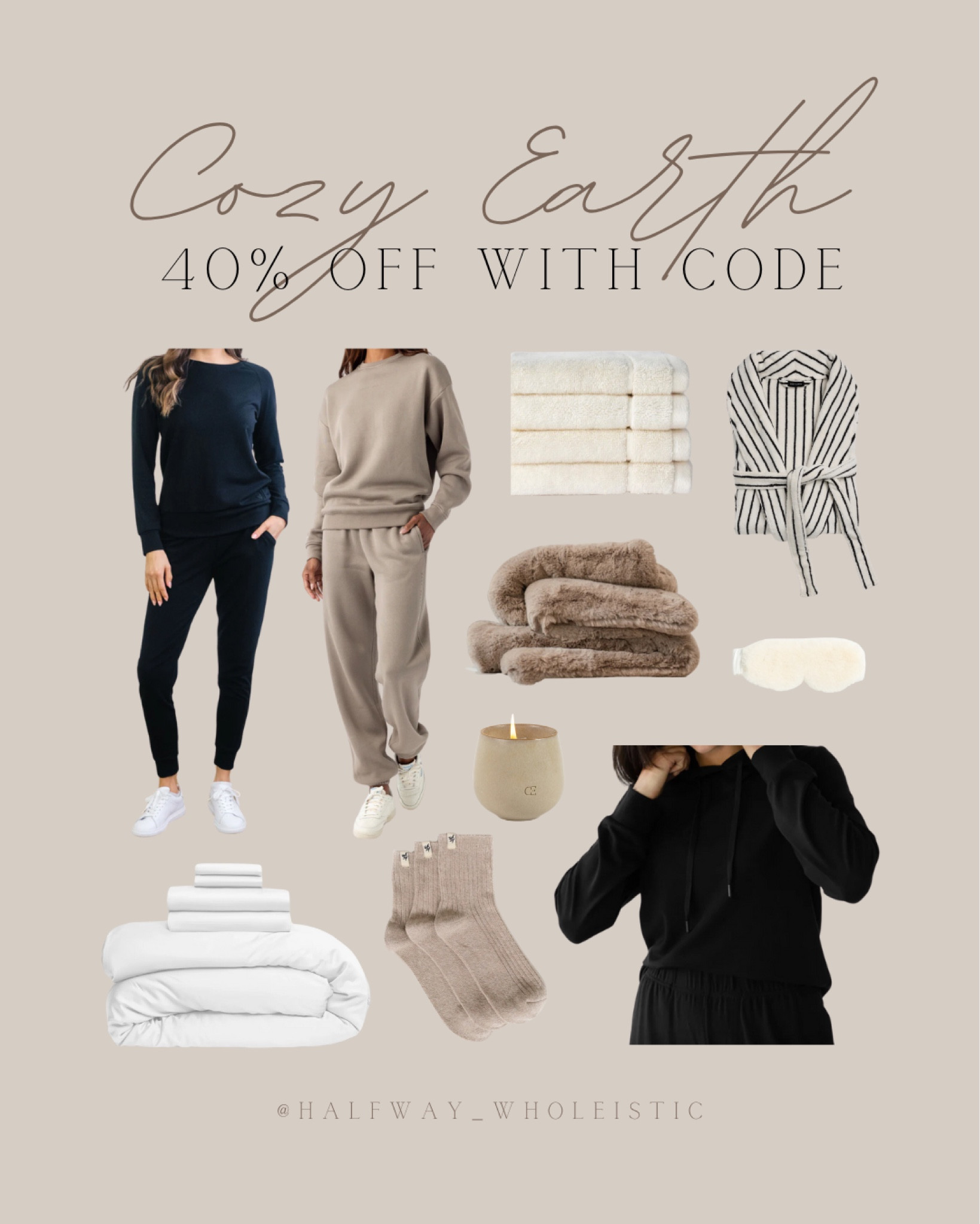 Creating cozy holiday moments at home in the softest Bamboo Jogger Set and dreamiest Cuddle Blanket from @cozyearth. Whether it’s movie marathons, gift wrapping, or sipping tea by the tree, these essentials are pure holiday magic. Treat yourself (or someone you love!) with 40% OFF using code CE-WHOLEISTIC. Trust me, cozy never looked—or felt—this good! 

#cozyearthpartners #cozyearth

#LTKFamily #LTKCyberWeek #LTKSaleAlert