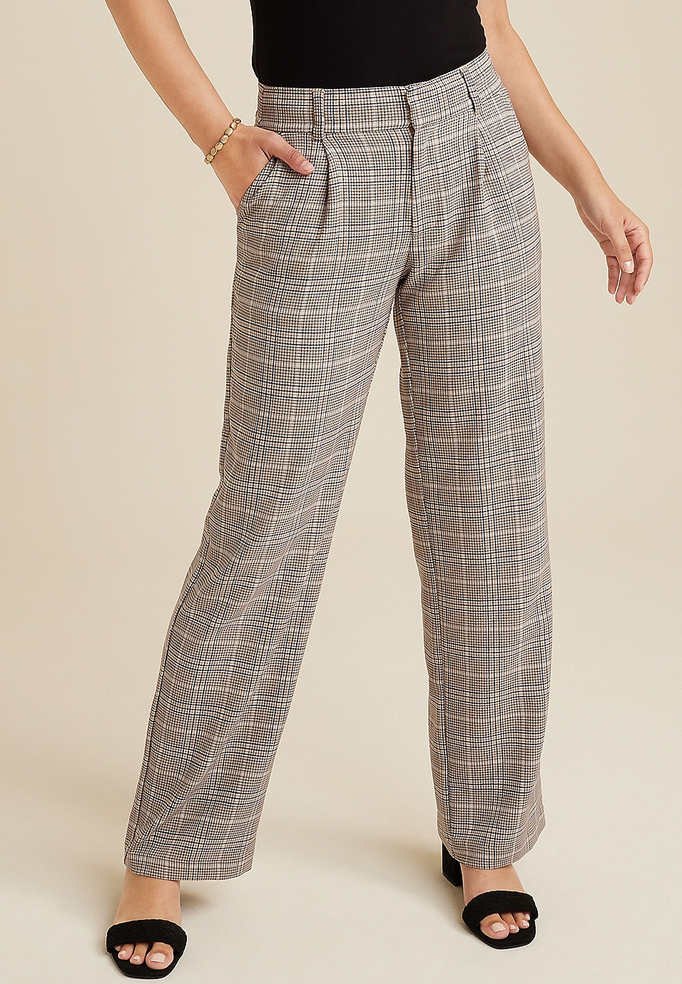 Idealist High Rise Wide Leg Dress Pant | Maurices
