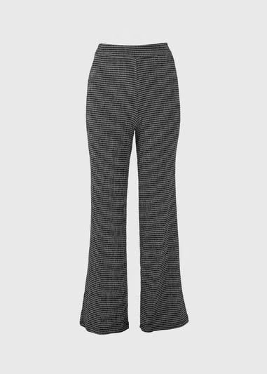 Black Mono Crinkle Co Ord Trousers - Size 8 | Matalan (UK)