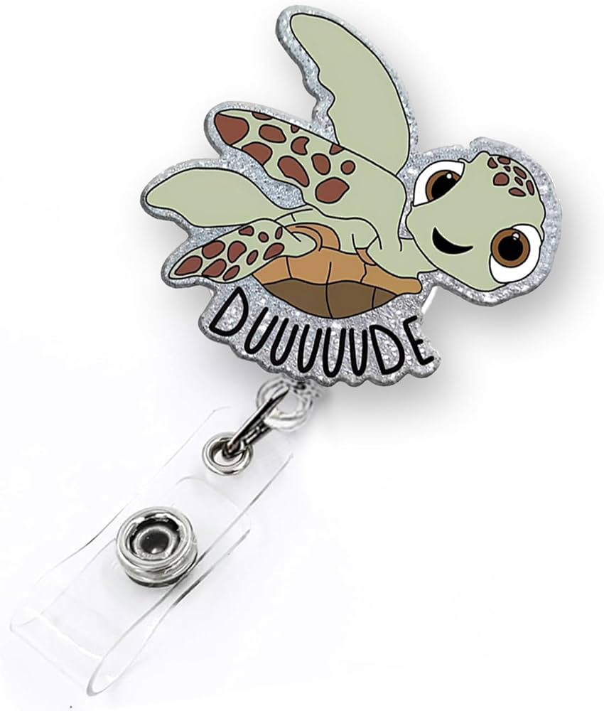 Funny Turtle Badge Reel Retractable for Nurse Doctor Medical Worker & Nursing Student | Cute Sea ... | Amazon (US)