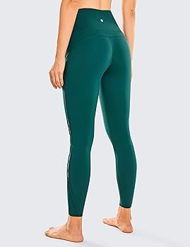 CRZ YOGA Women's High Waisted Workout Pants 7/8 Yoga Leggings with Hole - Naked Feeling - 25 Inch... | Amazon (US)