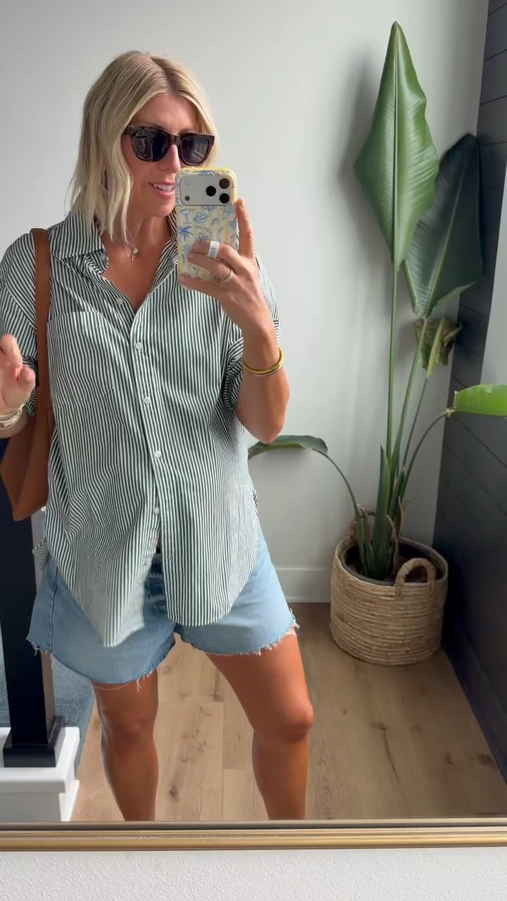 Heavy hitter denim shorts! The most flattering a line fit!

#LTKOver40 #LTKootd #LTKSeasonal