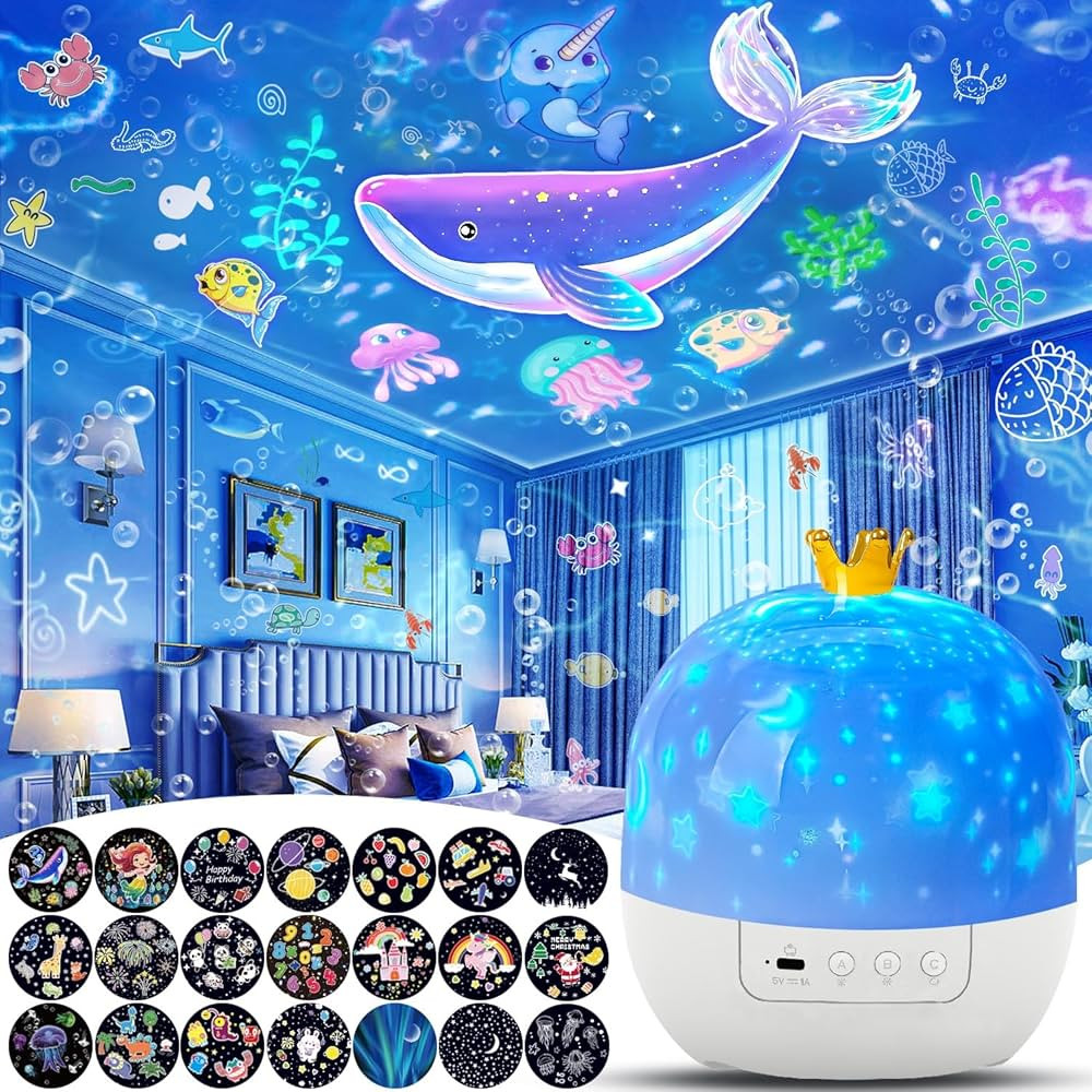 21 Sets of Films, Night Lights for Kids, Star Galaxy Projector, Bedroom, Ceiling, Star Projector ... | Amazon (US)