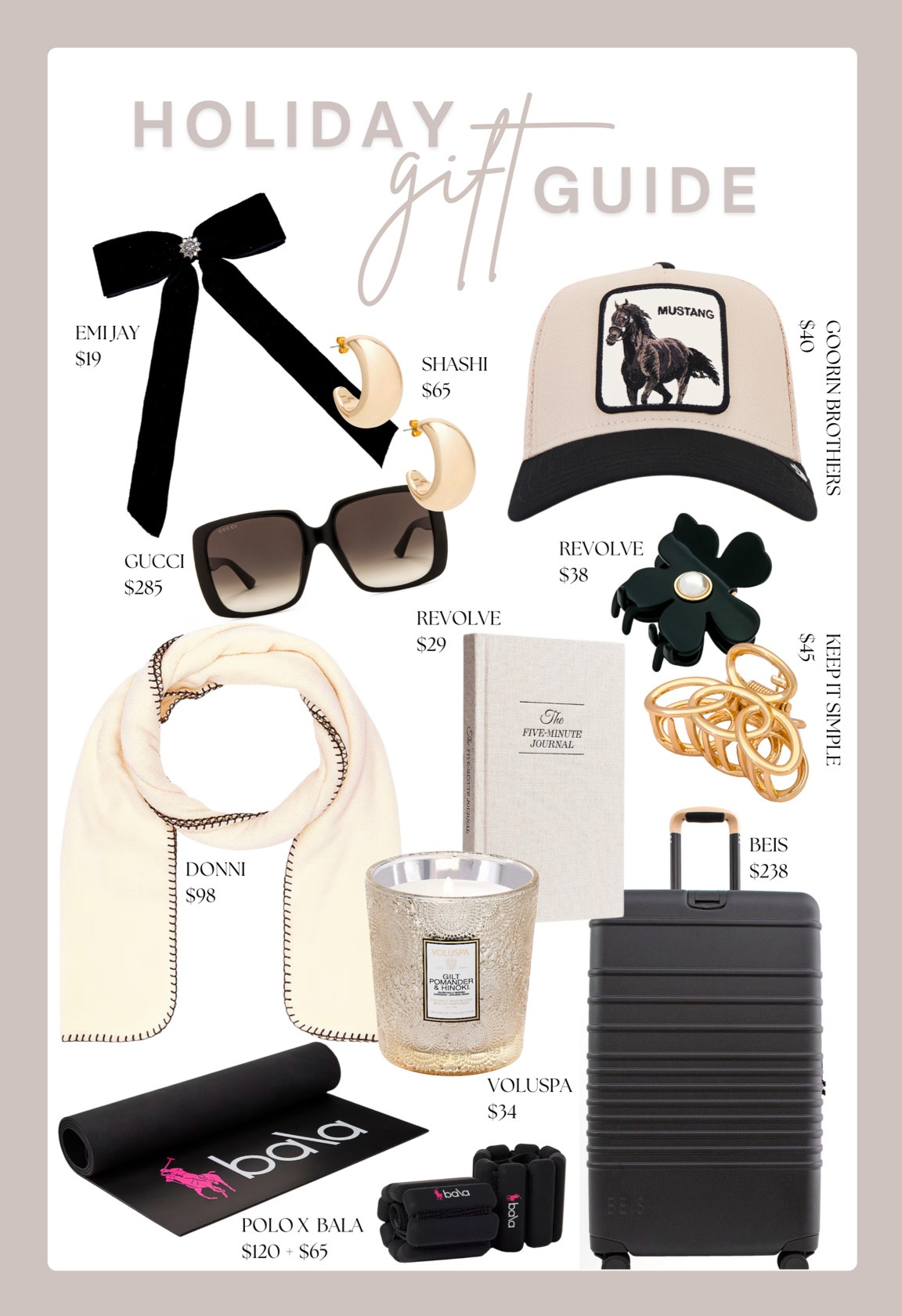 Holiday Gift Guide from Revolve

🎉 Code: HAPPY20 for 20% off!

Revolve | Gifts for her | gifts for friend | gifts for bride | gifts for bridesmaid | gifts for mom | candles | scarf | stocking stuffer | earrings | hat | Beis luggage | workout gear 