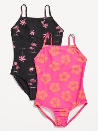 2-Pack One-Piece Swimsuits for Girls | Old Navy (US)