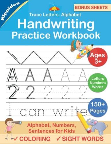 Trace Letters: Alphabet Handwriting Practice workbook for kids: Preschool writing Workbook with Sigh | Amazon (US)
