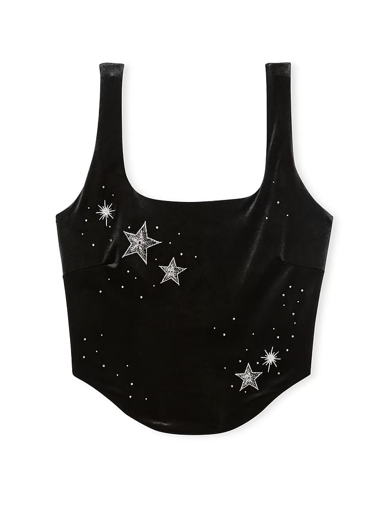 Starstruck Shine Velvet Corset Top | Victoria's Secret (US / CA )