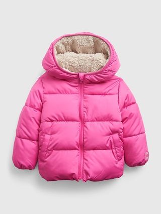 Toddler Reversible ColdControl Max Sherpa Puffer Jacket | Gap (US)