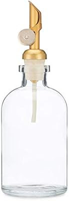 8oz Small Glass Mouthwash Dispenser | Recycled Clear Glass Self Pour Spout Mouthwash Dispenser + ... | Amazon (US)