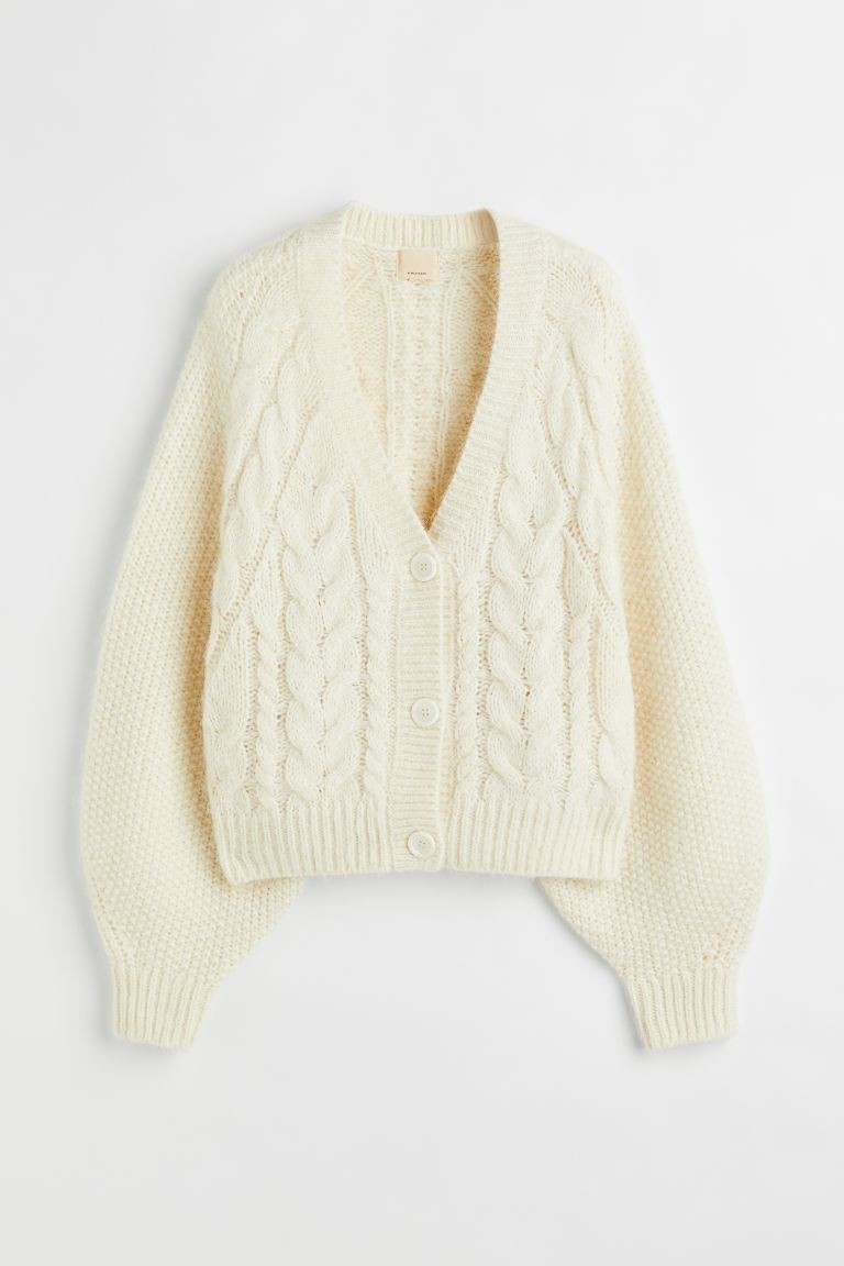 Gilet oversize en maille torsadée | H&M (FR, IT, ES, PT, BE)