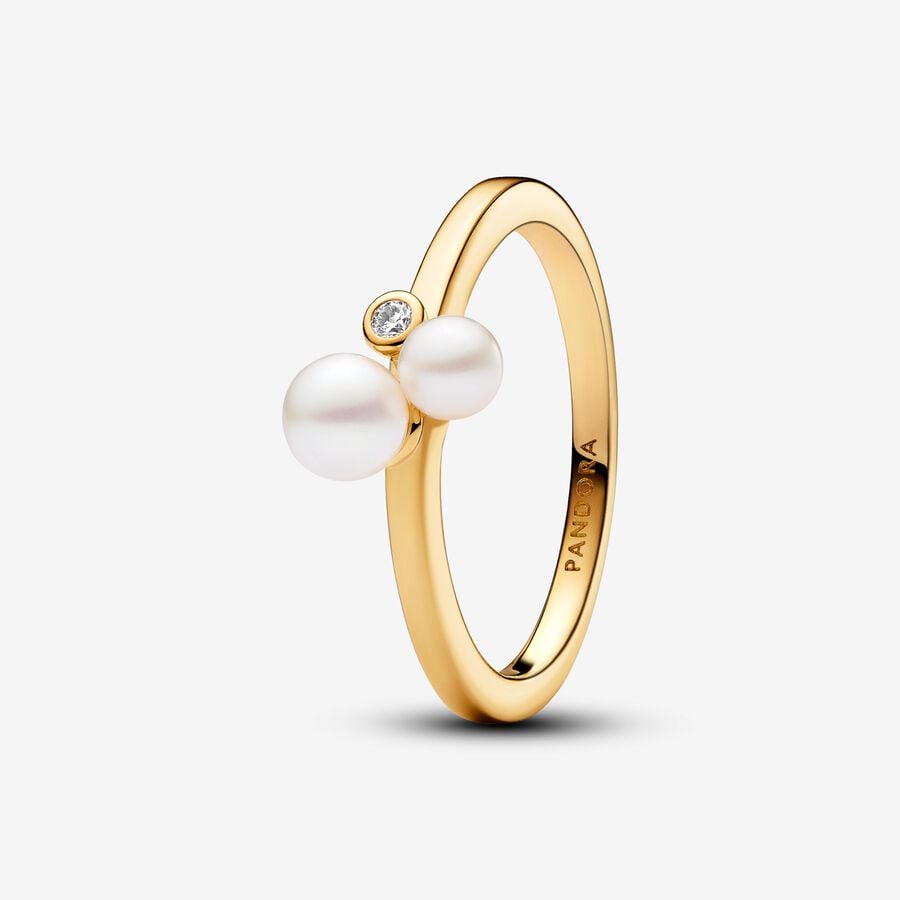 Duo Treated Freshwater Cultured Pearls Ring | Pandora US