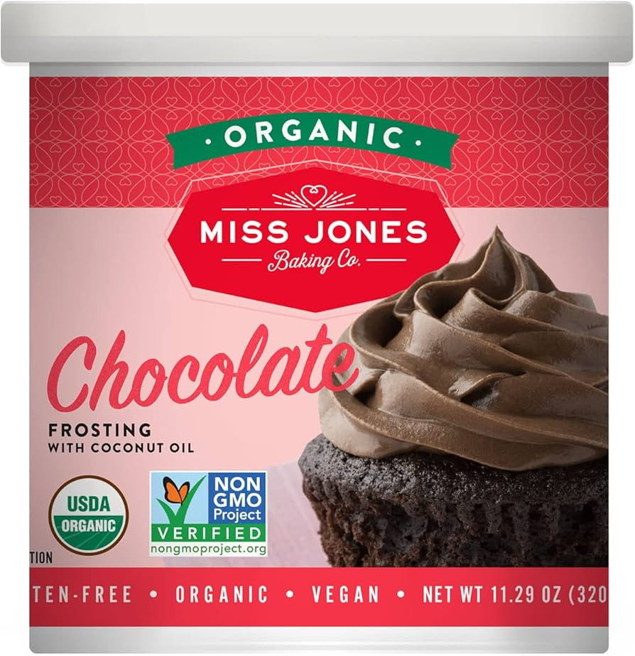 Miss Jones Baking Organic Buttercream Frosting, Perfect for Icing and Decorating, Vegan-Friendly:... | Amazon (US)