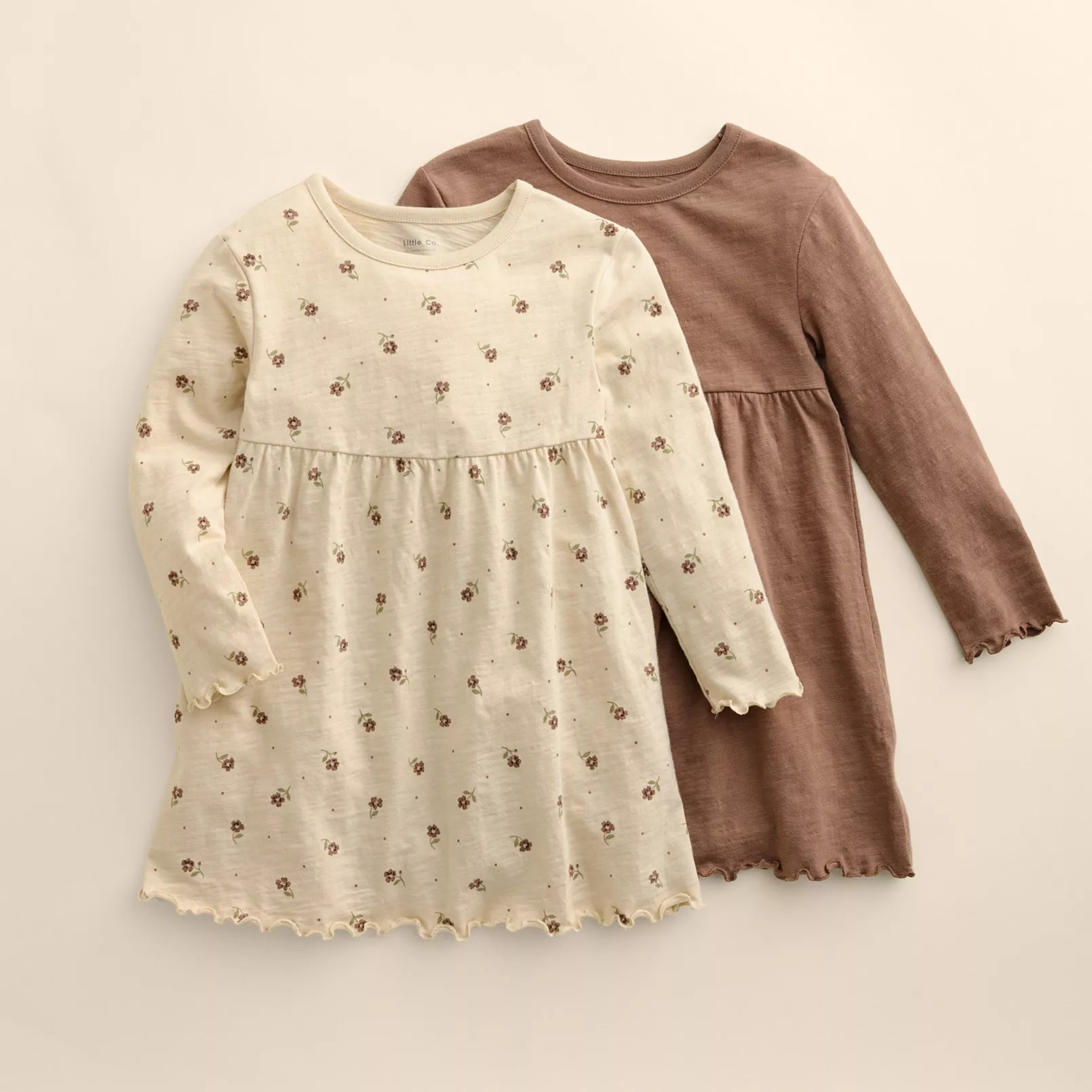 Girls 4-12 Little Co. by Lauren Conrad 2-Pack Long Sleeve Dresses | Kohl's