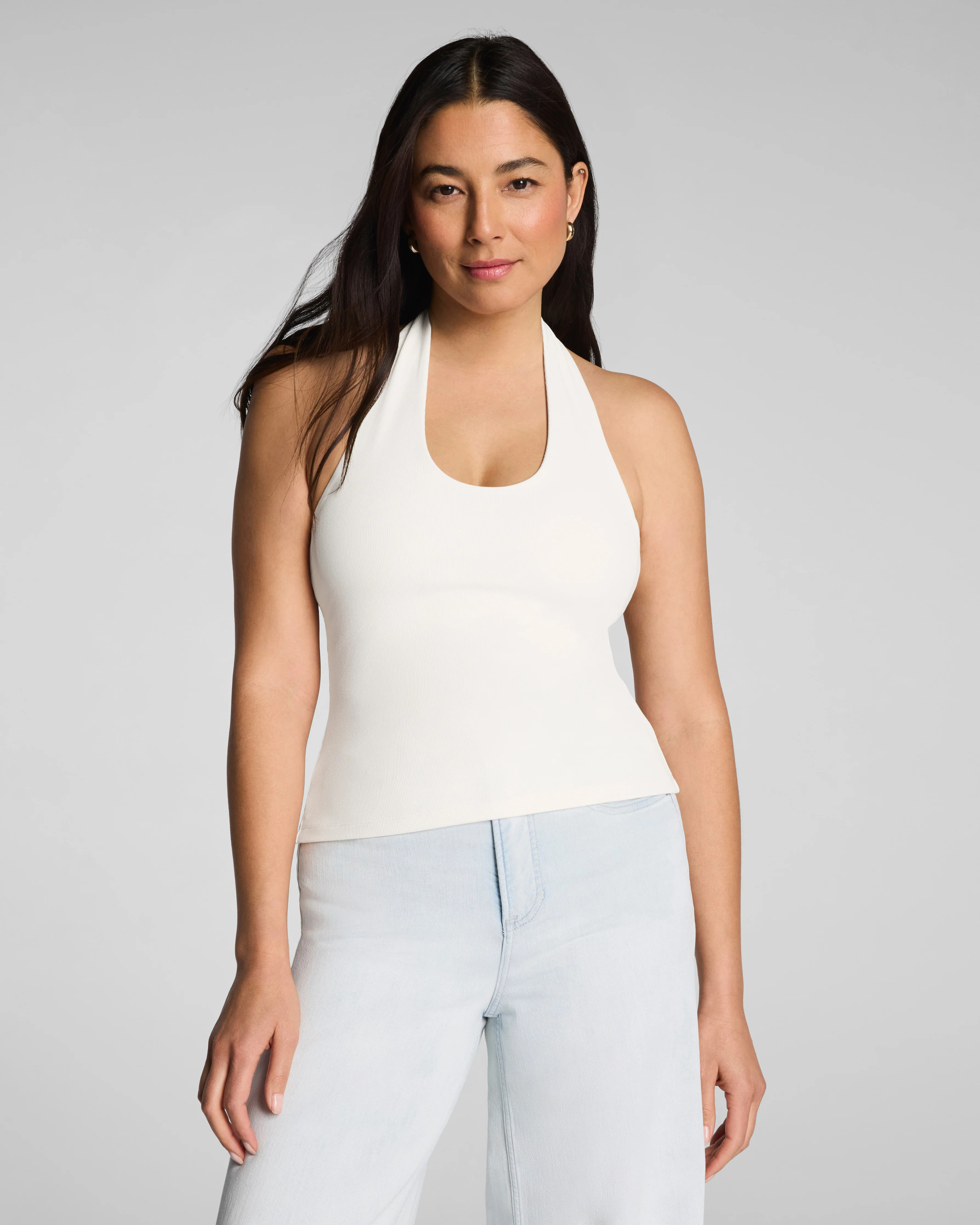 SPANX® Ribbed Knit Halter Tank | Soft, Supportive Staple Top | Spanx
