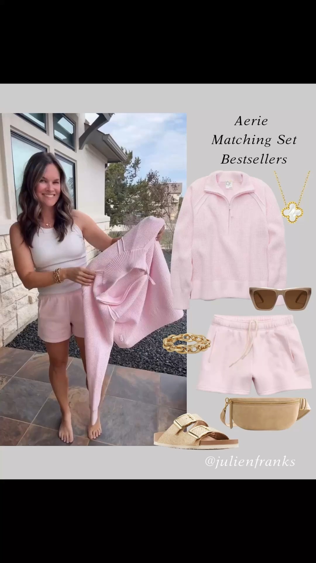 Is this not the perfect set going into spring?!  This Aerie matching set = soft, flattering, and the easiest one-and-done outfit for errands or school pickup. Effortless but elevated. 👏👌

#LTKgrwm #LTKmomlife #LTKootd