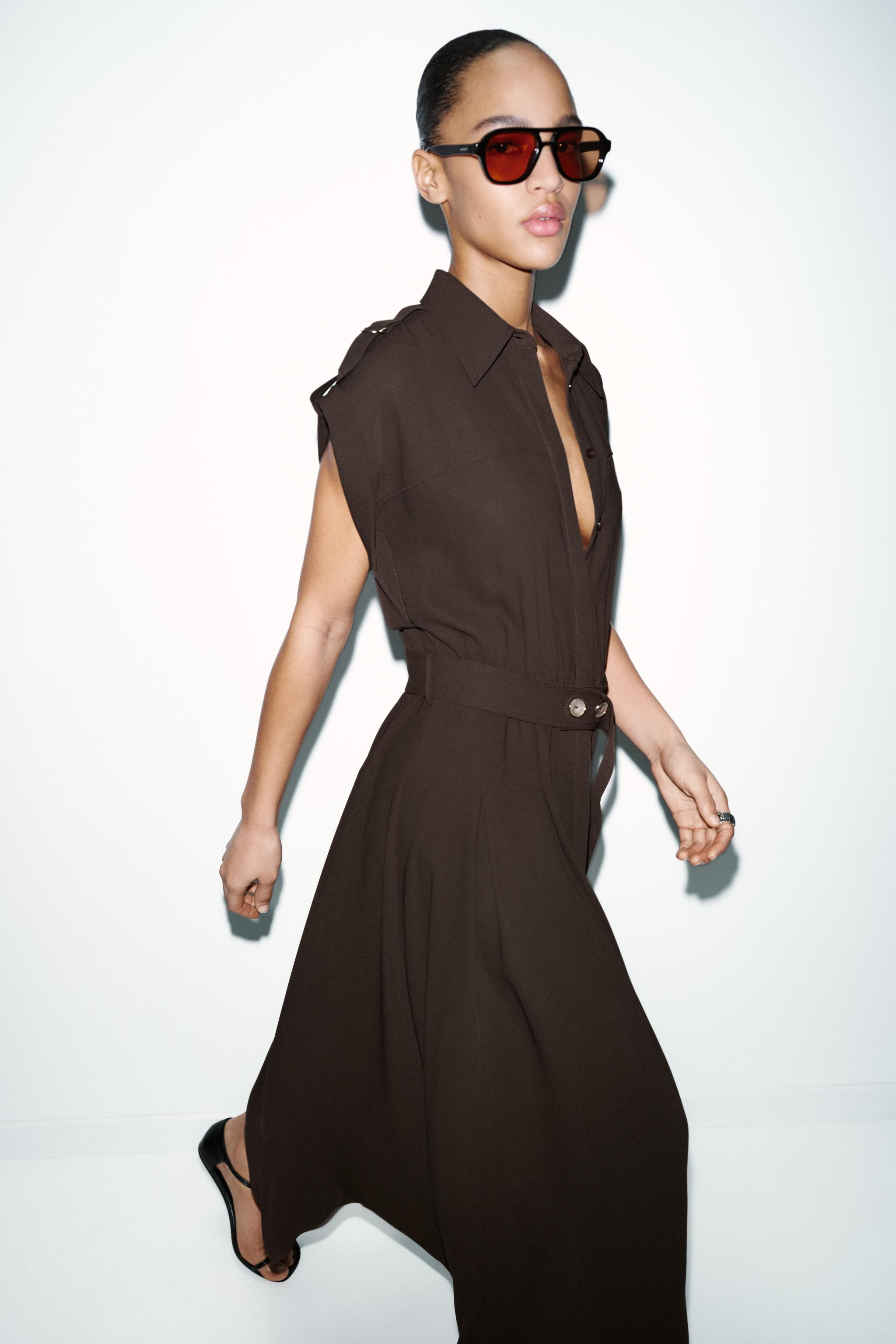 BELTED MIDI DRESS | Zara US