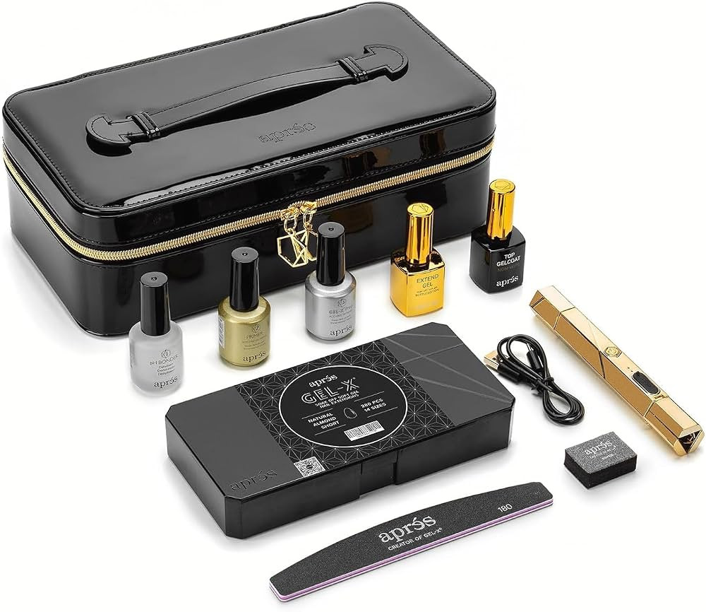 Apres Gel-X Nail Professional Starter Kit, 14 Sizes 00-9 w/ Half Sizes Included, Soft Gel Nail Ti... | Amazon (US)