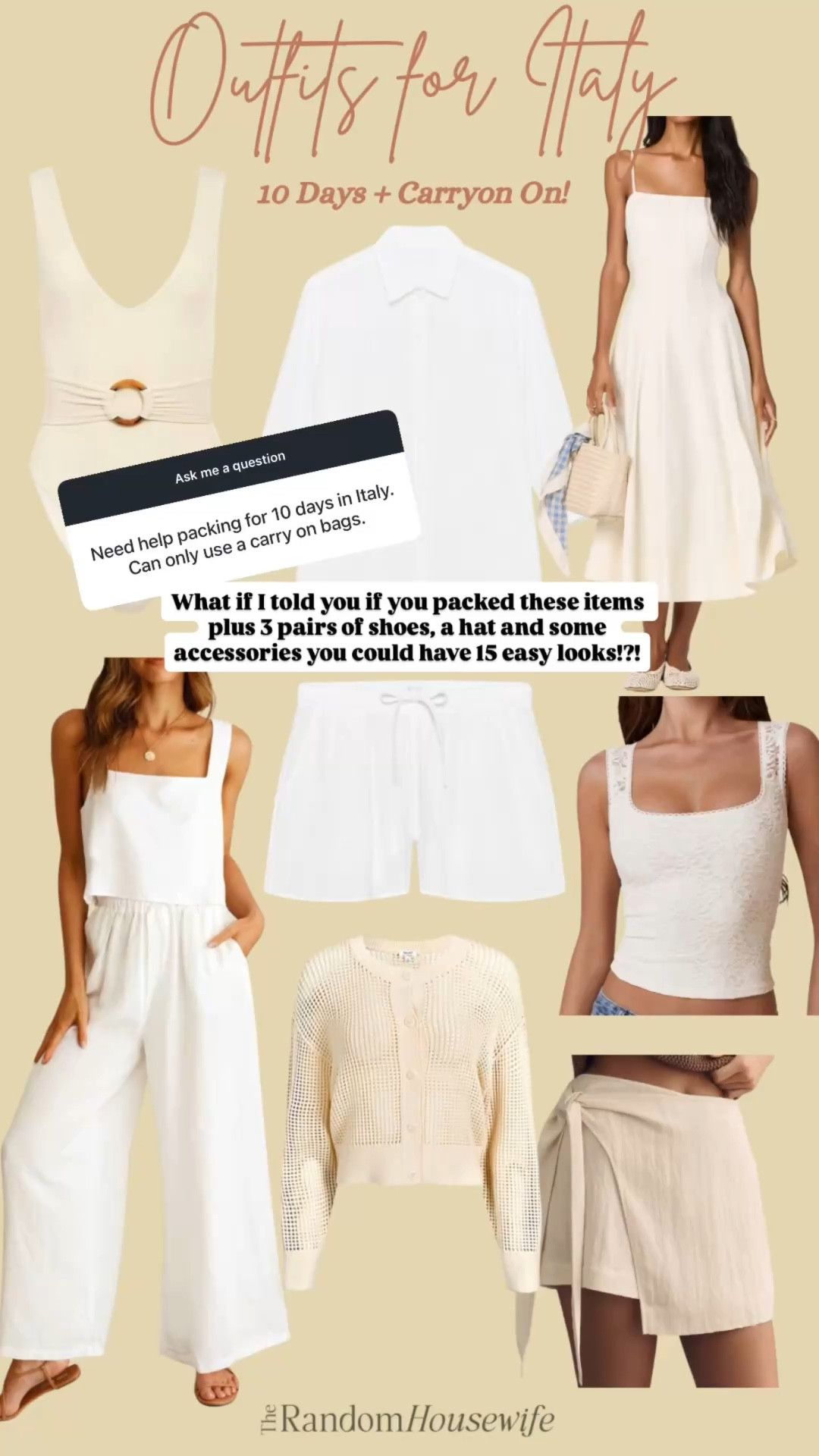 How to pack for 10 days in Italy with just a carryon! 

#LTKSeasonal #LTKTravel #LTKootd