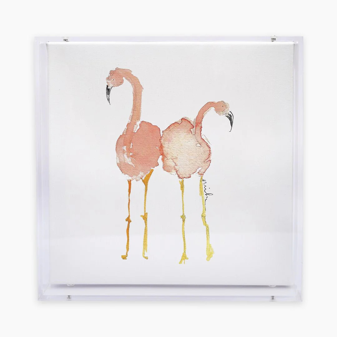 Flamingo Acrylic Shadow Box Print | Anne Neilson Home