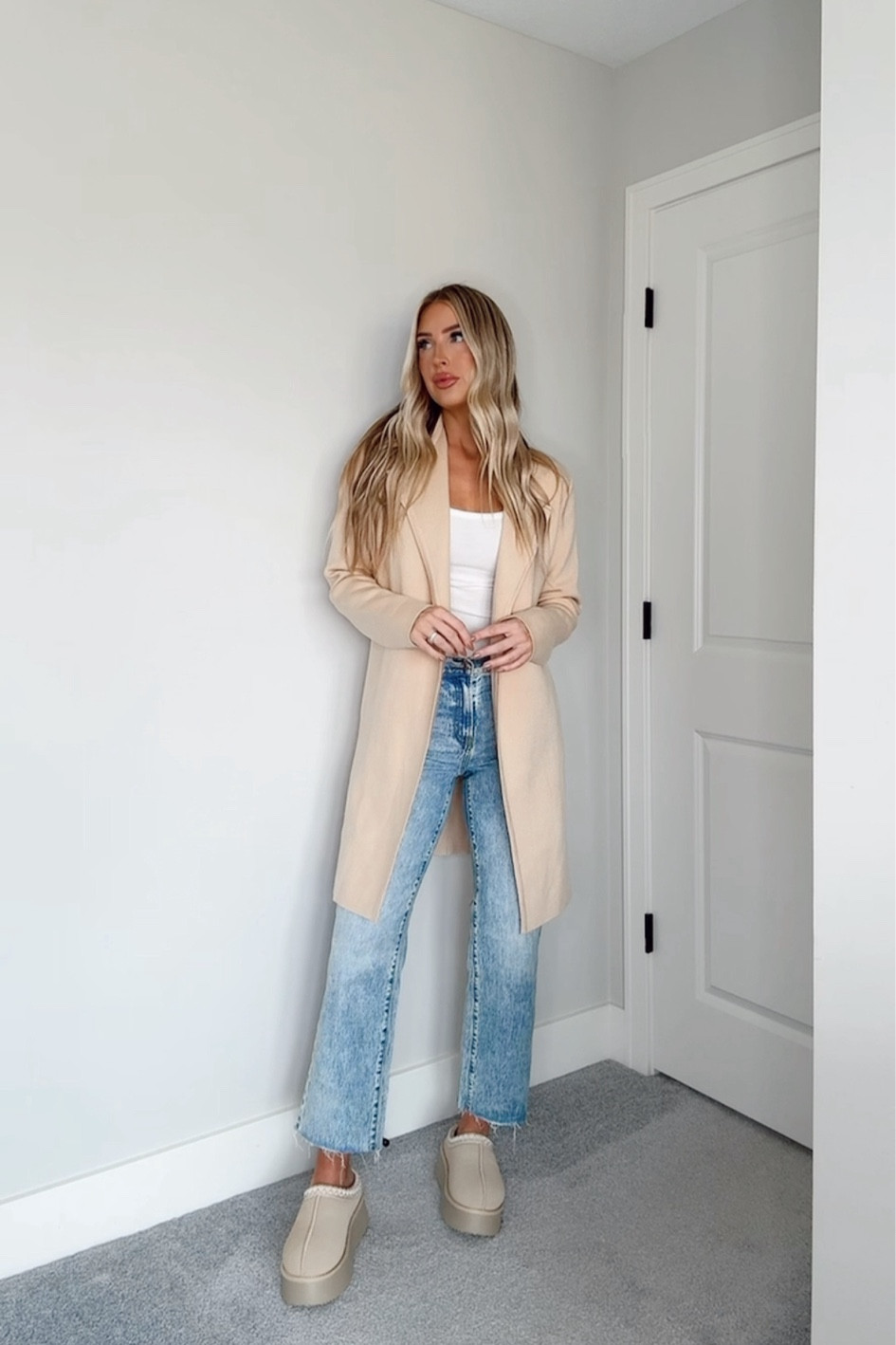 Thanksgiving outfit inspo 🦃 wearing a size S in the tshirt, M in the shacket & 28 in the jeans 

#LTKStyleTip #LTKFindsUnder100 #LTKFindsUnder50