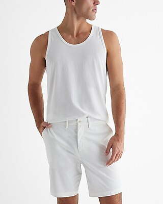 Express Men's 8"" Comfort Waist Hyper Stretch Chino Shorts 29 | Express