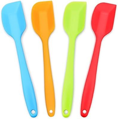 Silicone Spatula 4-piece Set,Heat-Resistant Spatulas,Non-stick Rubber Spatulas with Stainless Ste... | Amazon (US)