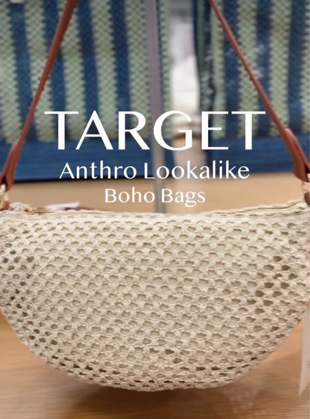 Straw bag, half moon bag, Anthro look alike, affordable style, looks for less, save vs spend, Target bag, Target style finds

#LTKFindsUnder50 #LTKSeasonal #LTKItBag