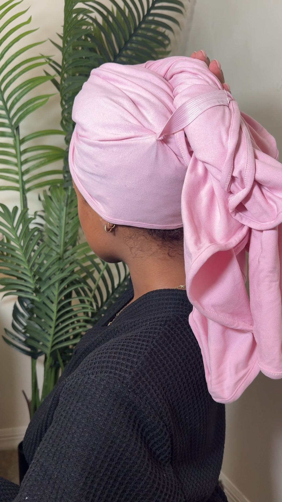 Non damaging, easy, and cute way to partially dry my hair before styling 