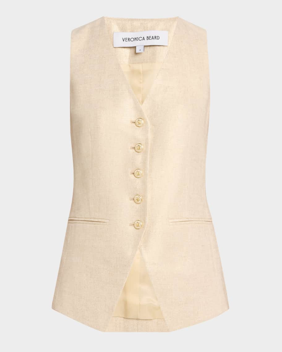 Liff Linen Vest | Neiman Marcus