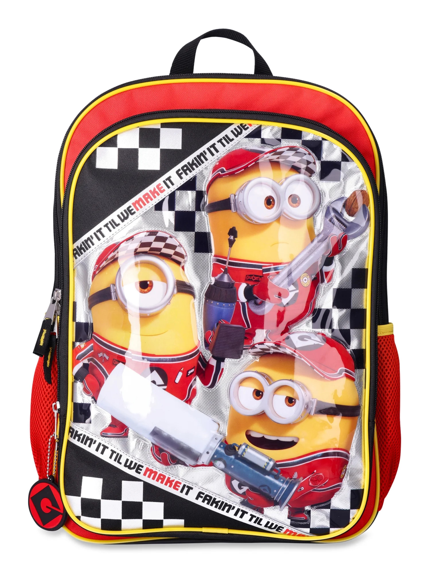 Minions Fakin It Til We Make It 17" Backpack, Red | Walmart (US)