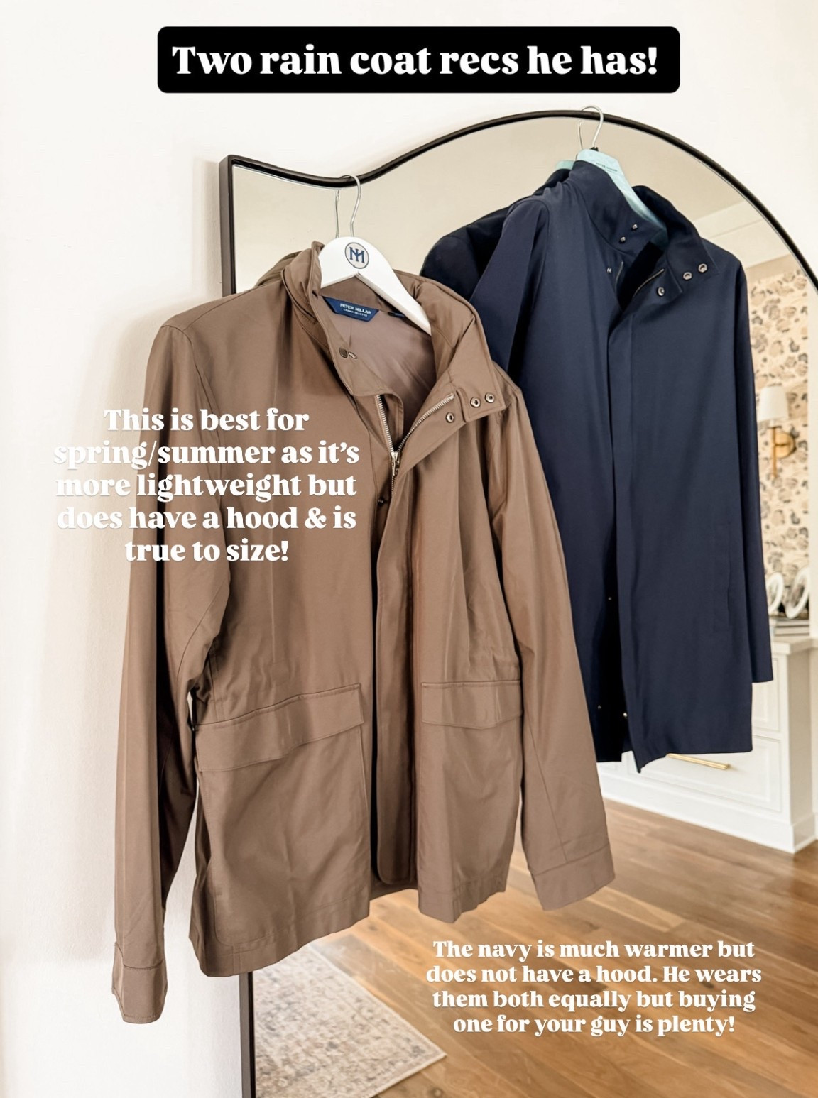 The jacket on the left is older, so they don’t have that exact color! I linked the color they have now! Both of these coats are definitely more of a splurge gift, but this is something he will have for years!

Loverly Grey, men’s rain coat, men’s coat, men’s splurge gifts, gift ideas for him, husband gift ideas 

#LTKGiftGuide #LTKMens