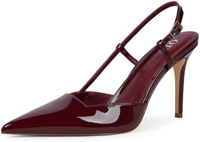 Closed Toe Slingback Heels Women Pumps Strappy Pointed Toe Stiletto Heels for Women Wedding Party... | Amazon (US)