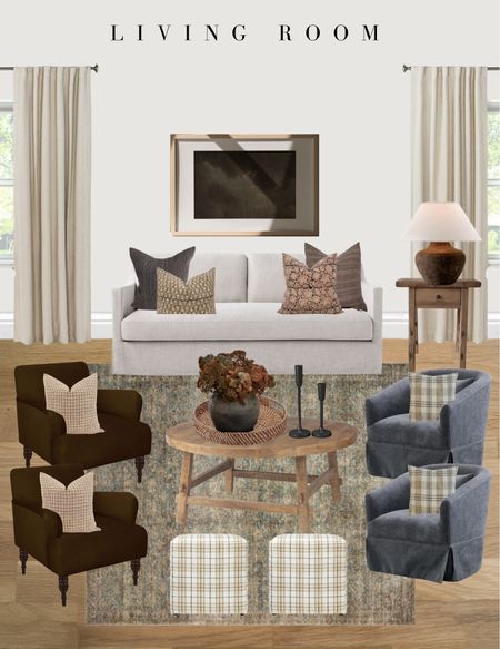 Amber Interiors fall collection inspired living room!

Brown velvet chairs
Linen slipcover chair
Plaid ottoman
Plaid pillow
McGee
Gingham pillow
Living room inspiration

#LTKBacktoSchool #LTKsalealert #LTKhome