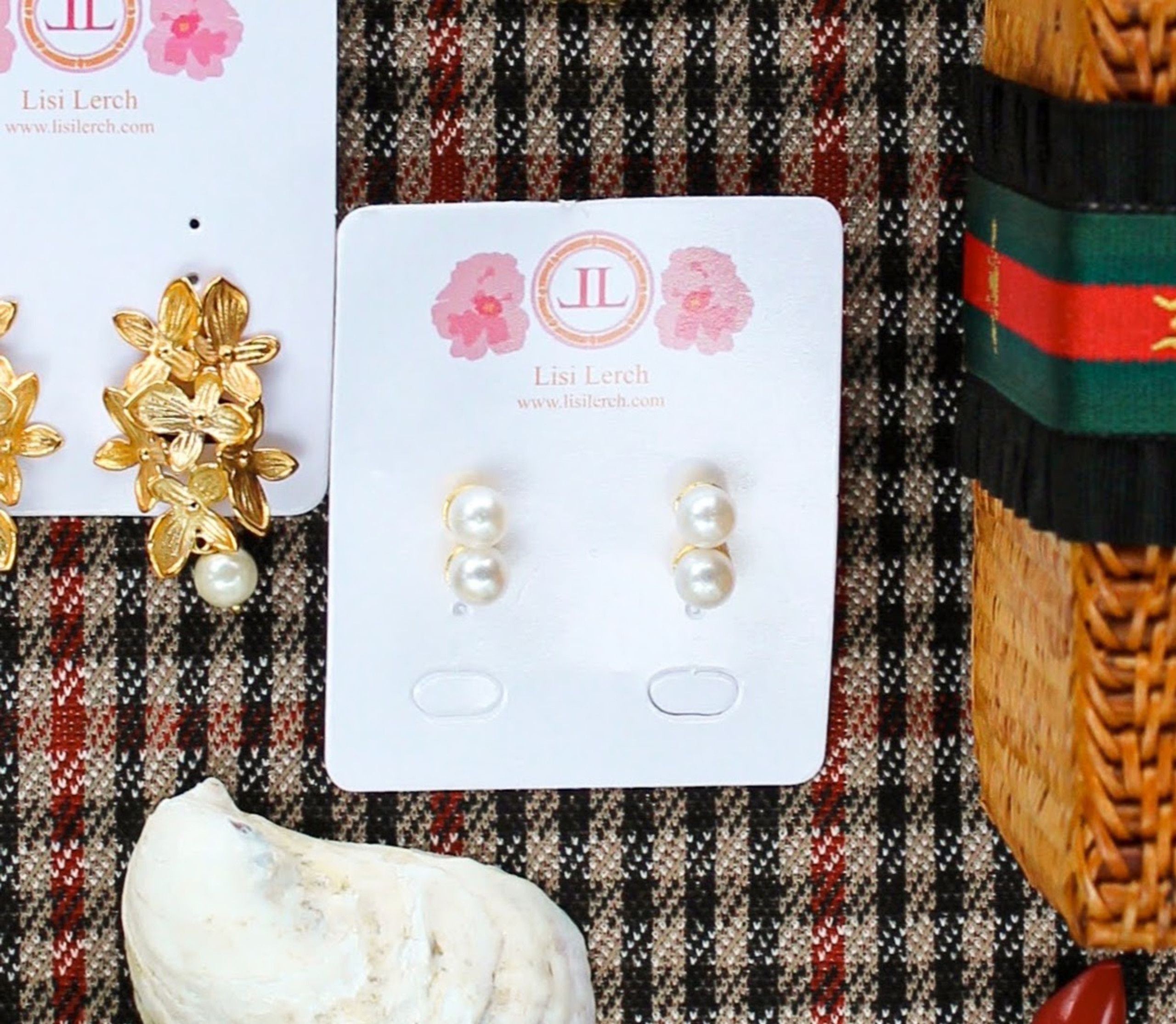 Belle - Double Pearl earrings | Lisi Lerch Inc