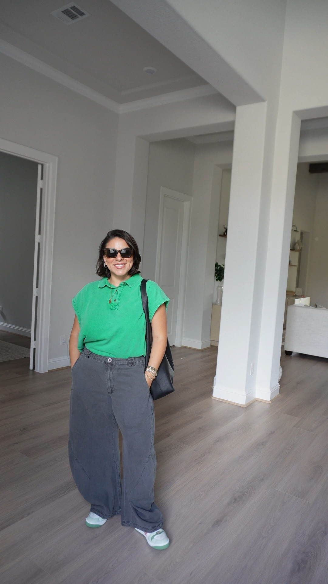 Color combo that makes me smile 🩶💚 perfect summer pants! 3 colors and counting 🤭 @freepeople

#LTKgrwm #LTKmomlife #LTKootd