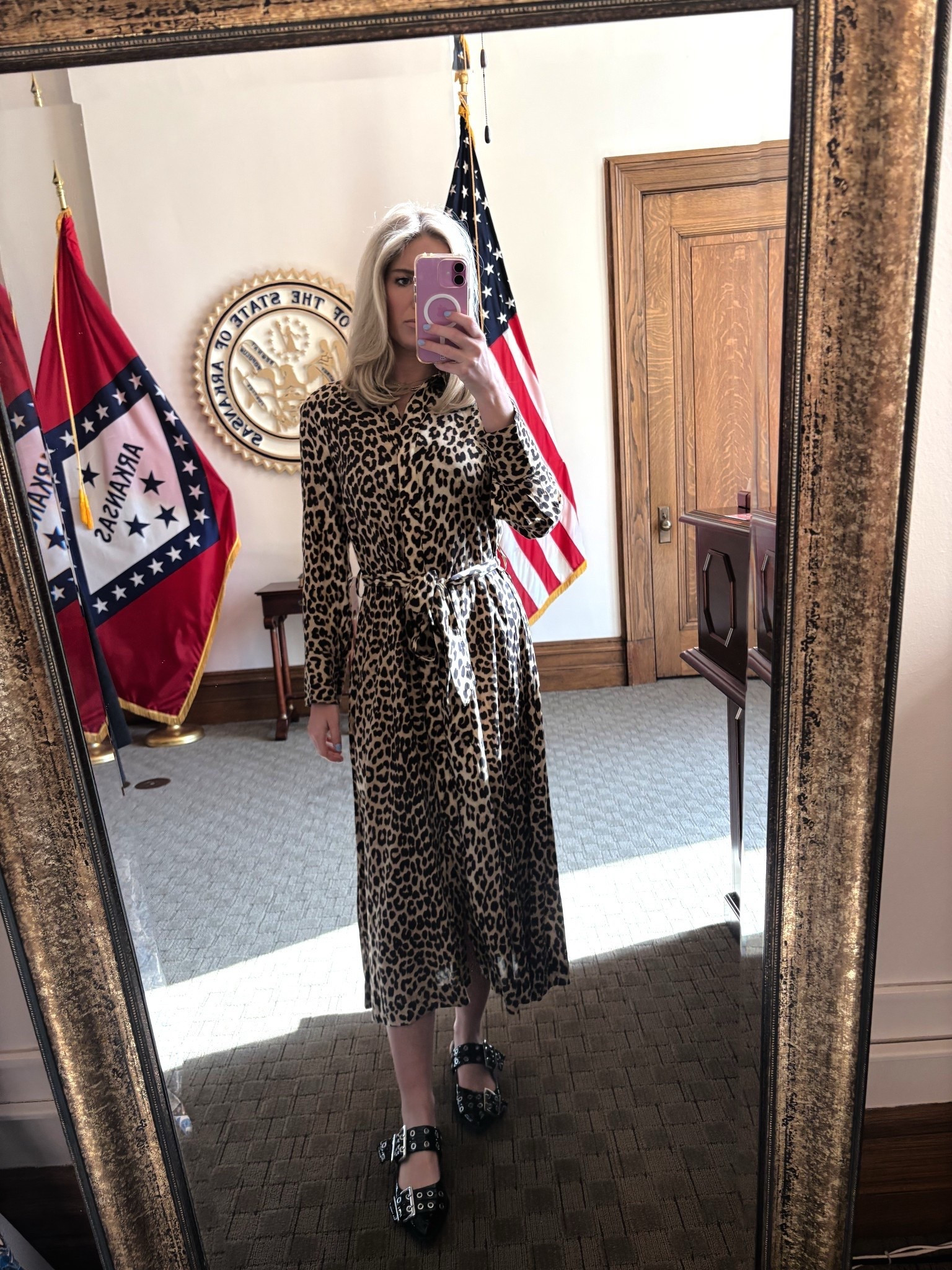 Loving this animal print dress from H&M this season (paired with my fav flats in the work rotation) !!! Dress is sale now on H&M website! 

#LTKFindsUnder100 #LTKFindsUnder50 #LTKWorkwear